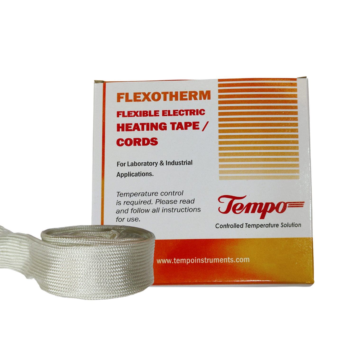 Tempo Silicon Flexible Electric Pipe Heating Tape Low 100, 200, 310 Watt Temp 180°C, Volt 230